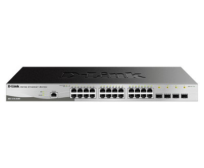 D-LINK DGS 1210-28/ME Managed Switch 24x 10/100/1000 + 4 Gigabit SFP - Network Switch for Small Business