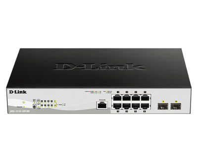 D-LINK DGS-1210-10P/ME/E 8 Port PoE+ Switch for Networking Servers