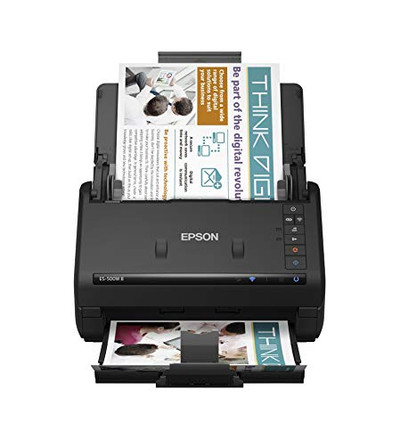 Epson WorkForce ES-500WII Document Scanner 600 DPI 30 bit - Wireless - Compact Design - Ideal for Office Use