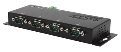 Exsys GmbH Ethernet to 4 x RS-232/422/485 incl. 12V/3A power supply for industrial use