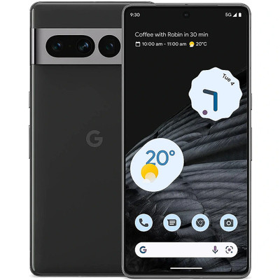 Google Pixel 7 Pro 128GB Black smartphone GA03462-GB - front view - product category: electronics
