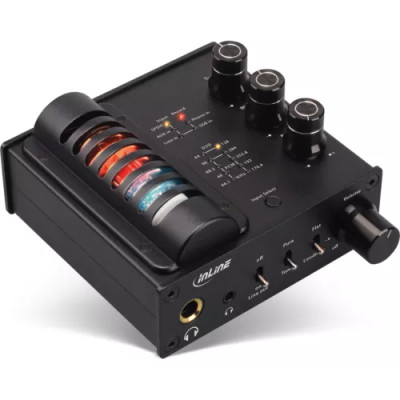 InLine AmpUSB-EQ Hi-Res DSD Headphone Tube Amplifier + Equalizer USB DAC for immersive audio experience