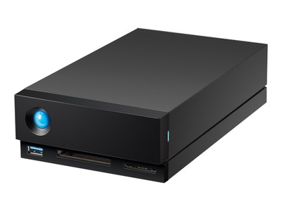LaCie 1big Dock 10000 GB 3.2 Gen 1 7200 RPM Black - USB-C External Hard Drive for Data Storage