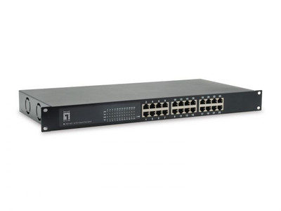 LevelOne GEP-2421W500 24Port 500W Switch for Network Switching Applications