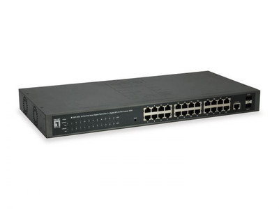 LevelOne GEP-2652 24x GE 2xGSFP 370W 24xPoE+ Switch for ProLiant DL360p Gen8 servers