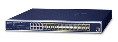 Planet GS-5220-16S8CR Managed L2+ Gigabit Ethernet switch for ProLiant DL360p Gen8 servers in server rack