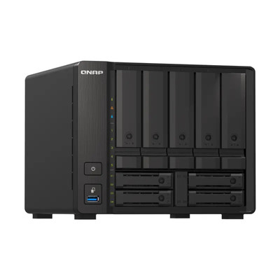 QNAP TS-H973AX NAS Tower AMD Ryzen V1500B Black 32GB RAM - Ideal for home or small office use
