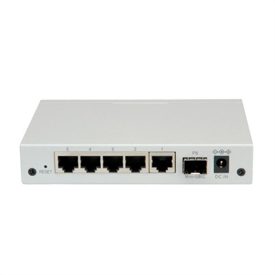 ROLINE Gigabit Switch 6-port with 1 SFP WebSmart Switch for network connectivity
