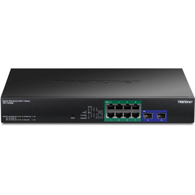 TRENDnet 10-Port Gigabit Web Smart PoE++ Switch for Power over Ethernet Networks
