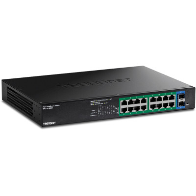 TRENDnet 18-Port Gigabit EdgeSmart PoE+ switch for network infrastructure and power over Ethernet applications