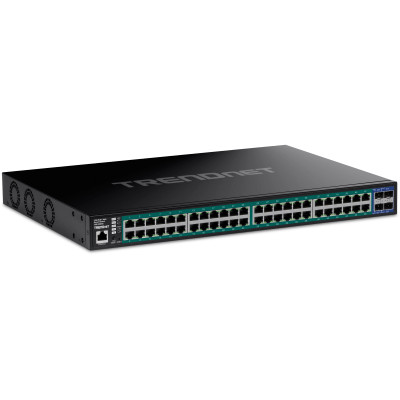 TRENDnet 52-Port Gigabit Web Smart PoE+ Switch for Servers - TPE-3524SF - 10G Switch