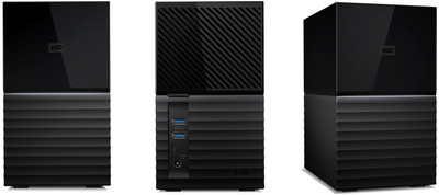 Western Digital My Book Duo 44TB Black External Hard Drive - Compatible with ProLiant DL360p Gen8 servers