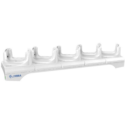 Zebra HC2X/HC5X Healthcare White 5-Slot Charge Only Cradle with Hand Slot - CRD-HC2L5L-BS5CO