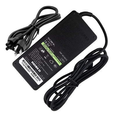Sony 90-Watt 19.5V AC Power Adapter with Cord for VGP-AC19V41 - Compatible with Sony laptops