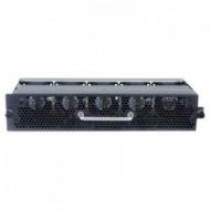 HP 5830af-48g Front to Back Airflow Fan Tray compatible with JC693A, mounted in network switch rack.