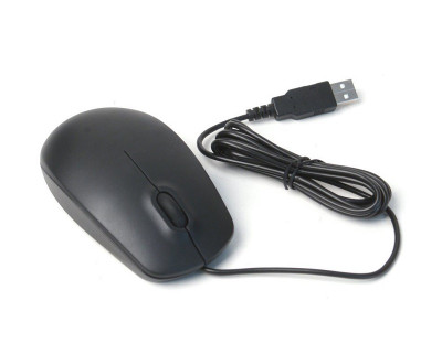 Dell USB Optical Wheel Mouse in Black/Silver for precise navigation - compatible with Dell products