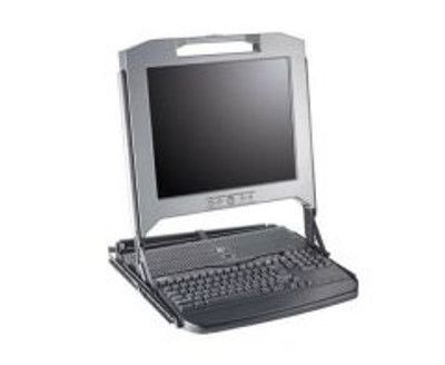 FY452 - Dell 1U KMM 17-inch LCD Rackmount Monitor Server Rack Console with Touchpad and Keyboard