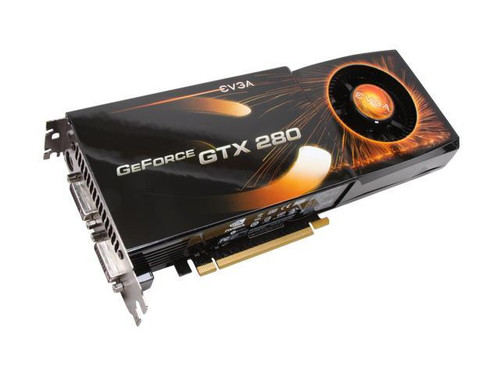 EVGA GeForce GTX 280 SuperClocked 1GB GDDR3 Graphics Card for SLI, SKU 01G-P3-1282-K2