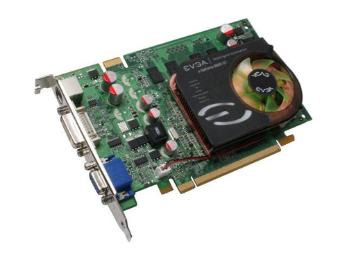EVGA GeForce 8600 GT 256MB GDDR3 PCI-E x16 Dual DVI HDTV S-Video SLI Video Card - Compatible with SLI setups