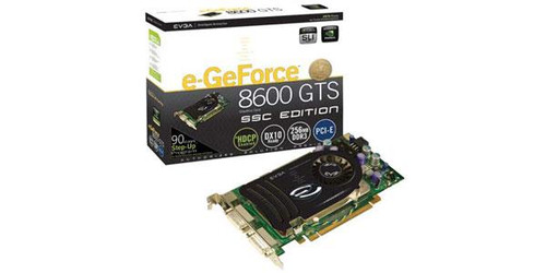 EVGA e-GeForce 8600 GTS SSC Edition 256MB GDDR3 PCI Express x16 Graphics Card - SLI Supported