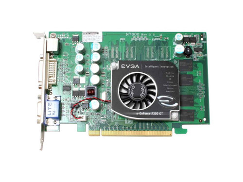 EVGA GeForce 7300GT 512MB DDR2 AGP Graphics Card DVI D-Sub HDTV S-Video Compatible with AGP 4x/8x slots