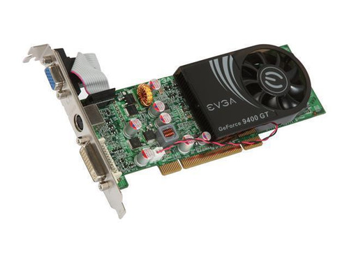 EVGA GeForce 9400 GT 512MB DDR2 PCI Low Profile Graphics Card for HDTV/S-Video Out - 512-P1-N946-KR