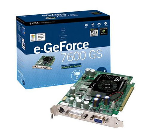 EVGA e-GeForce 7600 GS 512MB DDR2 PCI Express DVI/VGA Video Card for Gaming