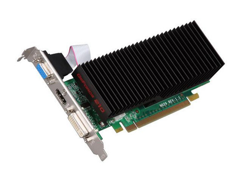 EVGA GeForce 210 512MB DDR2 Video Graphics Card for PCI Express 2 x16 slots - SKU: 512-P3-1213-LR