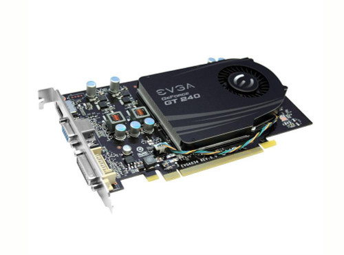 EVGA GeForce GT 240 SuperClocked Graphics Card 512MB GDDR5 - Compatible with PCI Express 2 x16 - DVI/HDMI/VGA Outputs