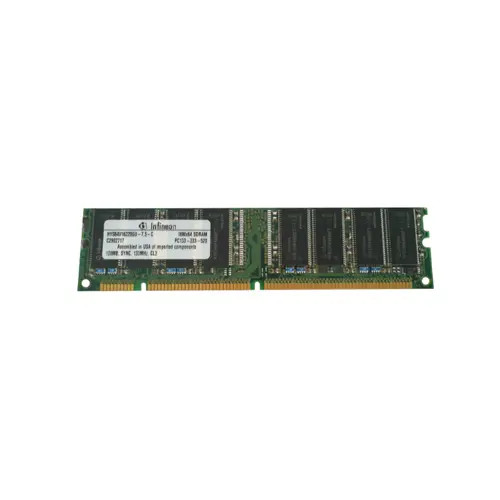 HYS64V16220GU-7.5-B - Infineon Technologies 128MB DDR133MHz PC133 non-ECC Unbuffered CL3 168-Pin DIMM Memory Module
