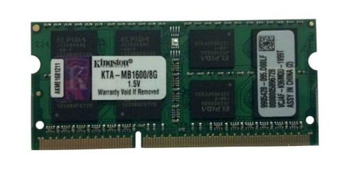 Kingston 8GB DDR3-1600MHz SoDimm Memory Module for laptops