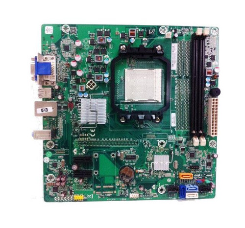 HP System Board for Pavilion P6 P7 Slimline S5, part number 624832-001, compatible with HP desktop computers