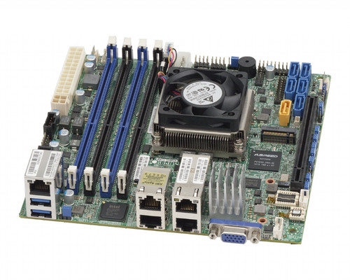 MBD-X10SDV-8C-TLN4F-O - Supermicro Intel Xeon D-1541 2.10GHz CPU DDR4 4-Slot RAM BGA-1667 Socket Mini-ITX Motherboard for Server