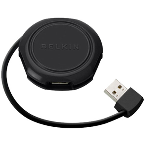 F4U006-BLU - Belkin Components 4-port Travel USB Hub - 4 x USB 2.0 USB - External