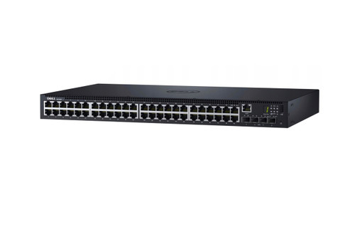 Dell PowerSwitch N1548P 48-Port PoE+ Gigabit Ethernet Switch for Rack-mounting, Layer 3 Managed, 4 SFP+ Ports