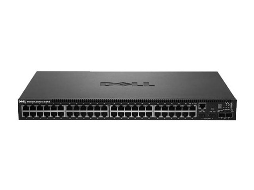 225-0849 - Dell PowerConnect 5548 48 x Ports 10/100/1000Base-T + 2 x Ports SFP+ Layer 2 Rack-Mountable Managed Gigabit Ethernet Network Switch