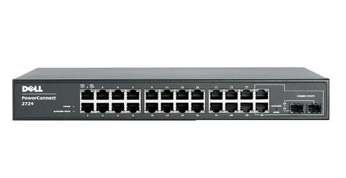 JY297 - Dell PowerConnect 2724 24 x Ports 10/100/1000Base-T Gigabit Ethernet Managed Network Switch
