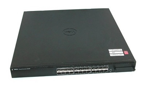 W0HV1 - Dell PowerConnect 8132F 24 x Port 10GBase-T 10 Gigabit Ethernet SFP+ Rack-mountable 1U Layer 3 Managed Fiber Network Switch