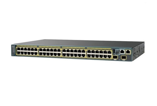 WS-C2960X-48TS-L - Cisco Catalyst 2960-X 48 x Ports 10/100/1000Base-T + 4 x SFP Layer 2 Managed Rackmountable Gigabit Ethernet Network Switch
