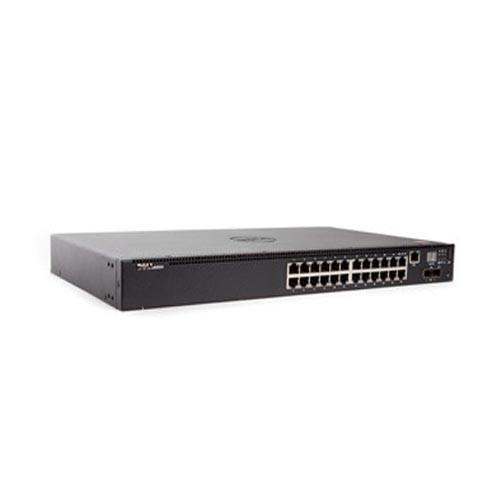 0GF8HJ - Dell Networking N2024P 24 x Ports POE+ 10/100/1000Base-T + 2 x Ports 10 Gigabit SFP+ Gigabit Ethernet Rack-mountable 1U Layer 3 Managed Switch