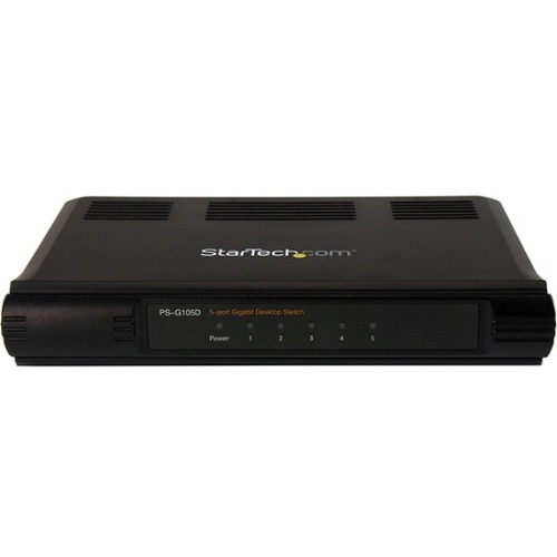 DS51002 StarTech 5-Ports Unmanaged Energy-Efficient Gigabit Ethernet Switch Desktop / Wall Mount Network Switch