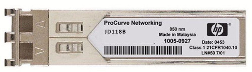 JD118B HP ProCurve X120 1Gbps 1000Base-SX Multi-mode Fiber 550m 850nm Duplex LC Connector SFP Transceiver Module