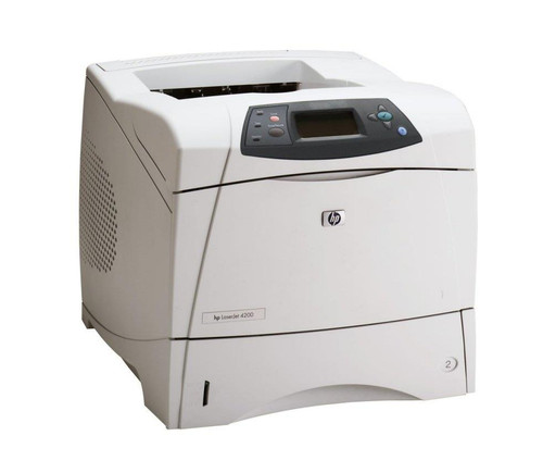 Q2426A - HP LaserJet 4200n B/W Laser Printer 33ppm 600-Sheets 1200dpi x 1200 dpi 10/100Base-TX Ethernet 64MB RAM without Toner (Refurbished)