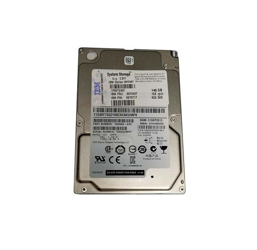 00Y2427 IBM 146GB 15000RPM SAS 2.5 Hard Drive, Hot Swap, 6.0 Gbps, 64MB Cache - Compatible with Servers