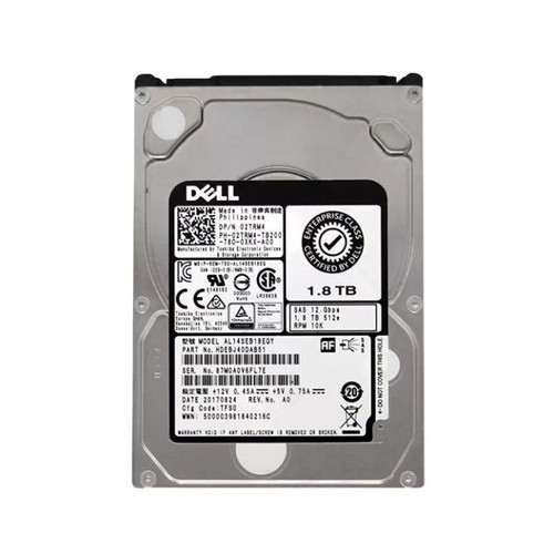 Dell 1.8Tb 10000Rpm SAS-12Gbps 128Mb Buffer 512E HDD for ProLiant DL360p Gen8 Servers