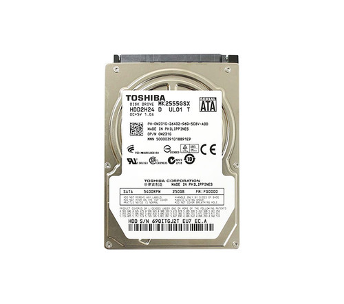 0M231G - Dell 250GB 5400RPM SATA 3Gb/s 2.5-inchHard Drive