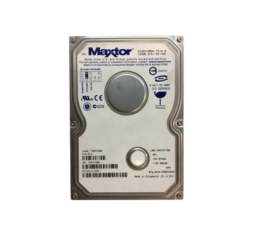 Maxtor DiamondMax Plus 9 120GB 7200RPM ATA-133 2MB Cache HDD for Desktop Computers
