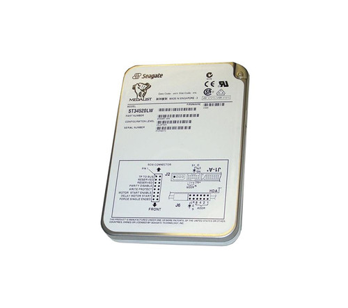 Seagate 4.5GB 7200RPM Fast SCSI Hard Drive for Servers - ST34520LW