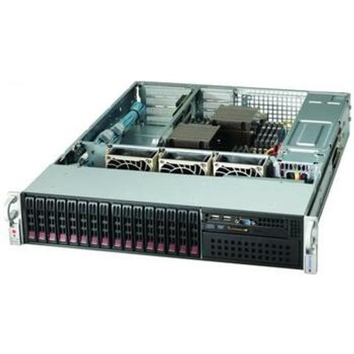 SuperMicro 2u Storage Server with 24 Hot-Swap 2.5 Sas2/Sata3, compatible with Lsi Expander - SSG-2027R-E1R24N