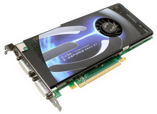 EVGA GeForce 8800GT 512MB GDDR3 Graphics Card for SLI, Dual DVI, HDTV, S-Video - 512-P3-N802-A1